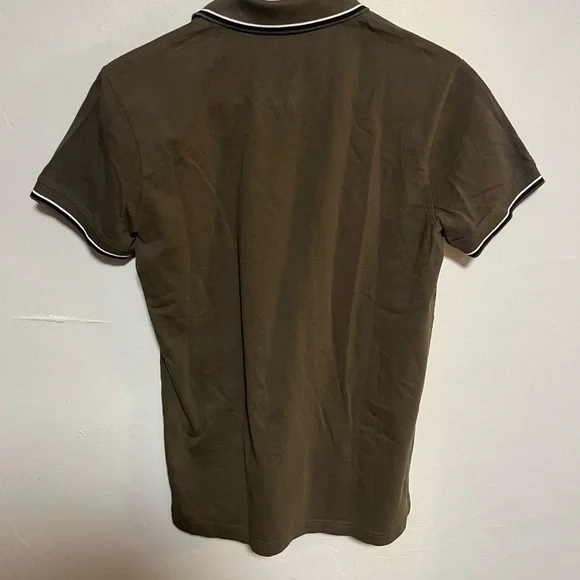 Diesel Men's Brown Polo Shirt with White Details - Picture 4 of 4